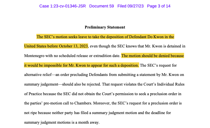 Do Kwon says SEC’s extradition request is impossible