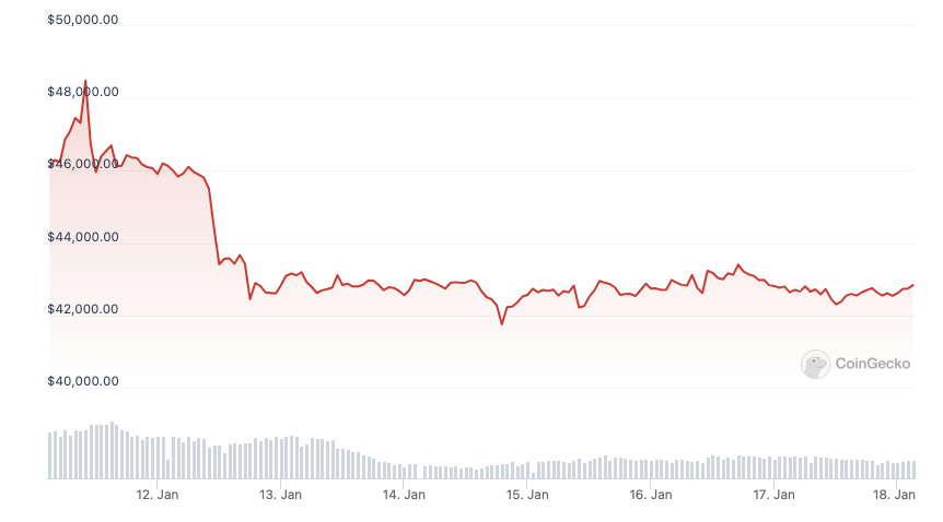 Spot Bitcoin ETFs one week on: BTC sells off, but ETFs reap success