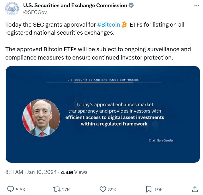 SEC blames ‘SIM swap’ attack for hacked X account prior to official Bitcoin ETF approval