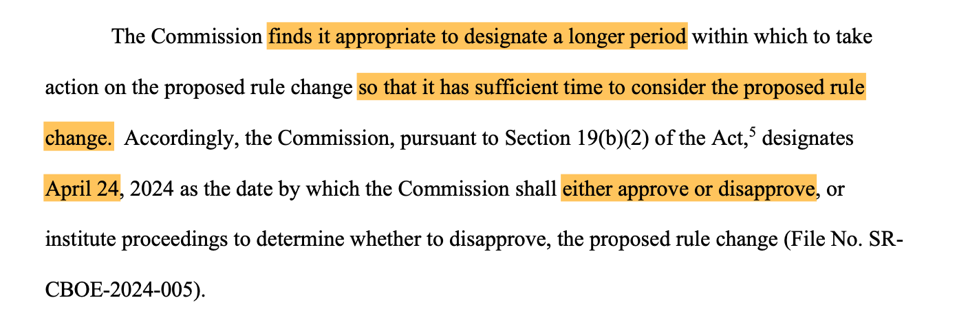 SEC pushes back decision to open up options trading on spot Bitcoin ETFs