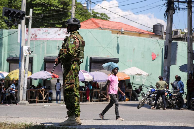 Exclusive-Kenyan police in Haiti tender resignations over pay delays