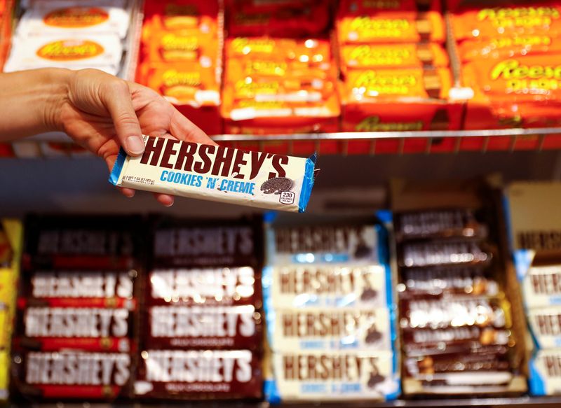 Hershey's main owner rejects Mondelez's offer as too low, Bloomberg News reports