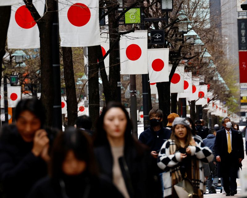 Japan business mood improves slightly, global risks cloud outlook